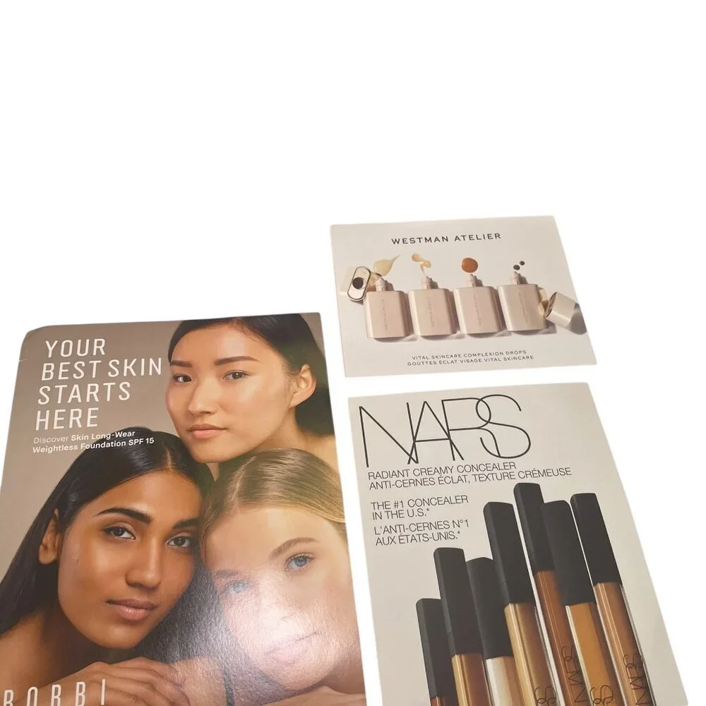 Set of New Unused Makeup Samples – Assorted High-End Brands